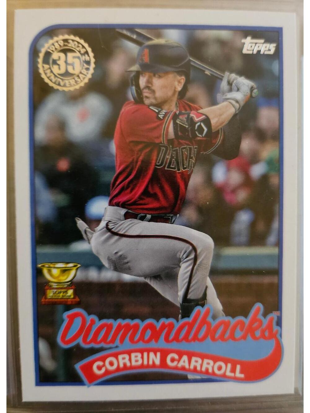 2024 topps baseball series 1 corbin carroll 1989 topps 35th anniversary #99